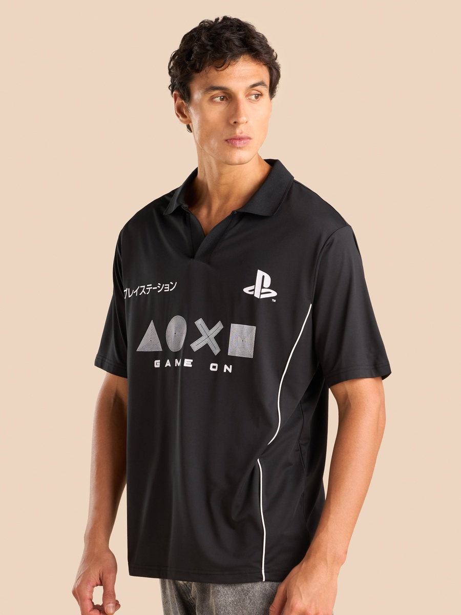 Playstation Print Oversized T-Shirt