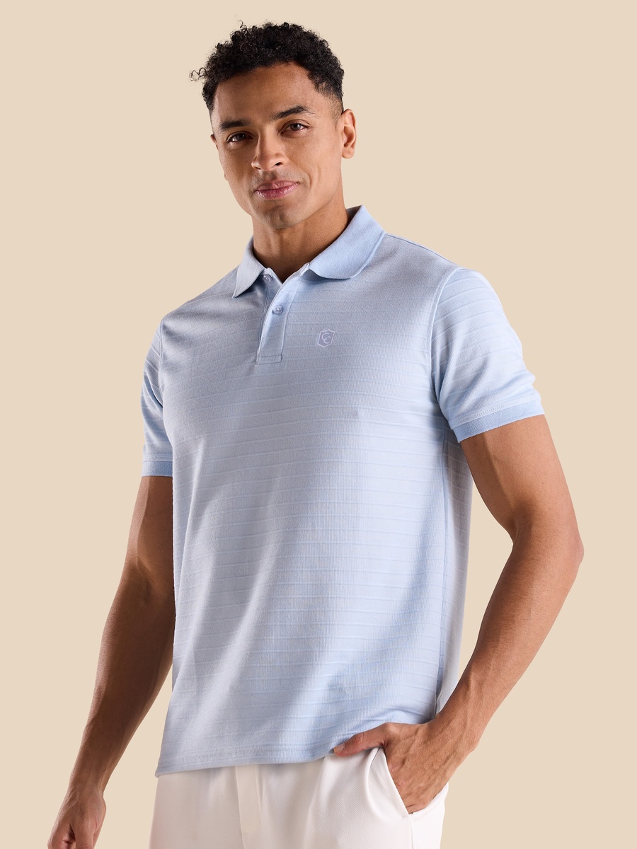 Textured Polo T-Shirt