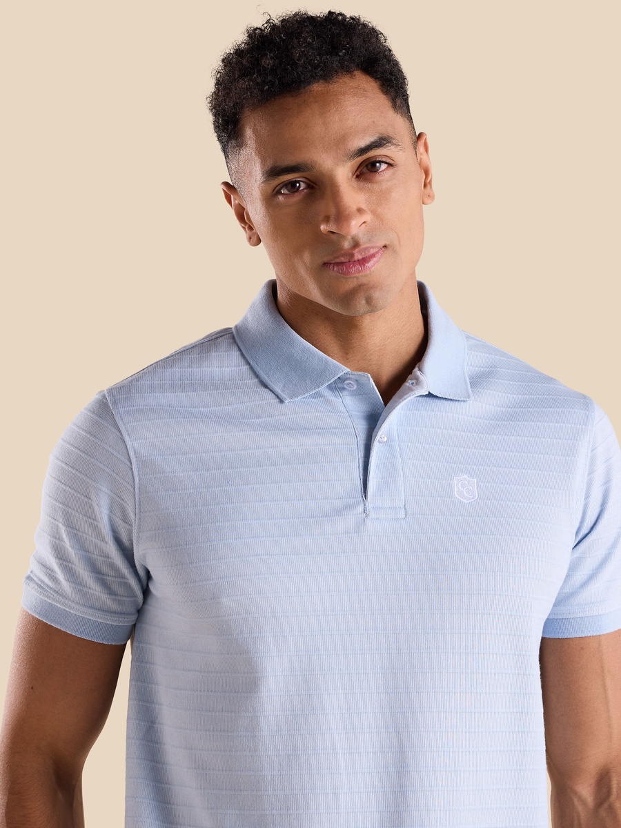 Textured Polo T-Shirt