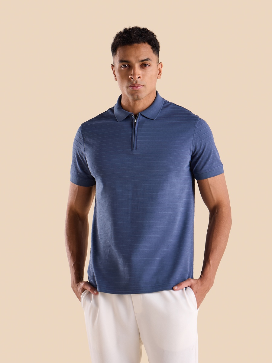 Textured Polo T-Shirt