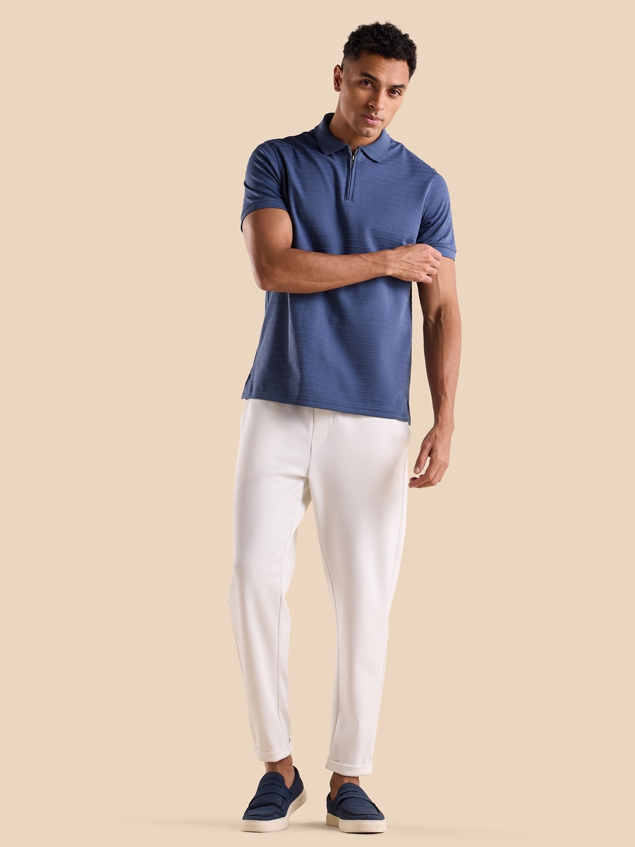 Textured Polo T-Shirt