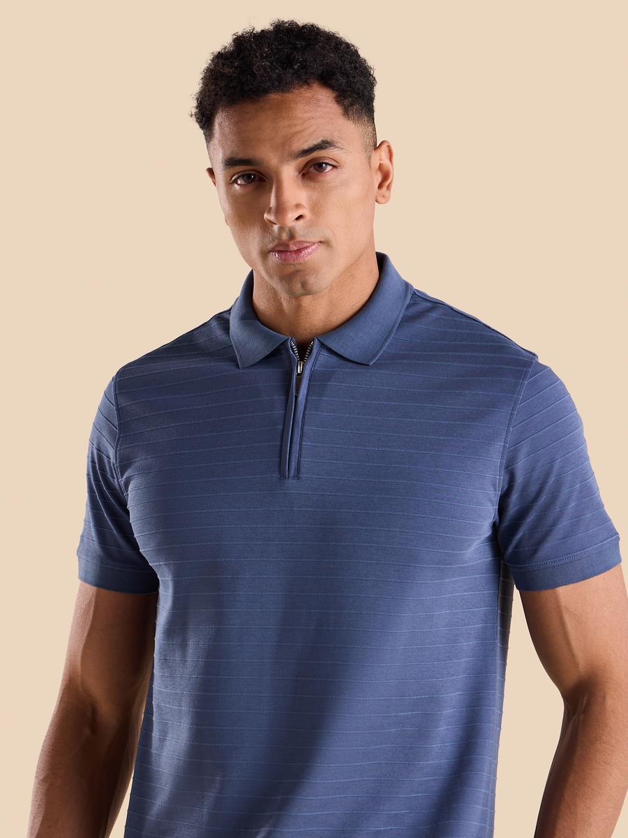 Textured Polo T-Shirt
