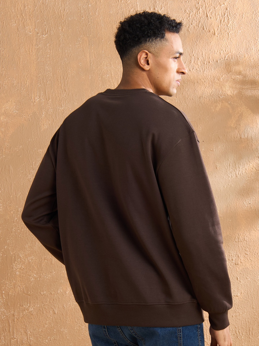 Embossed Oversized Sweatshirt