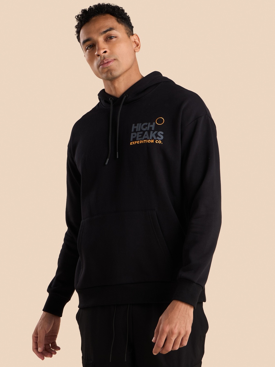 Printed Oversized Hooded Sweatshirt