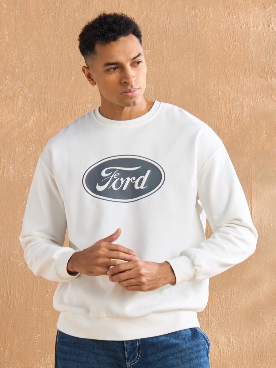 Ford Print Oversized Sweatshirt