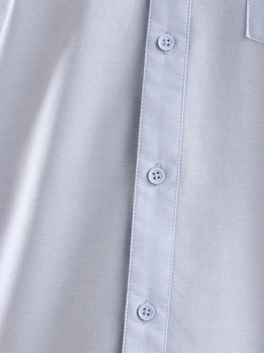 Plain Oxford Shirt with Chest Pocket