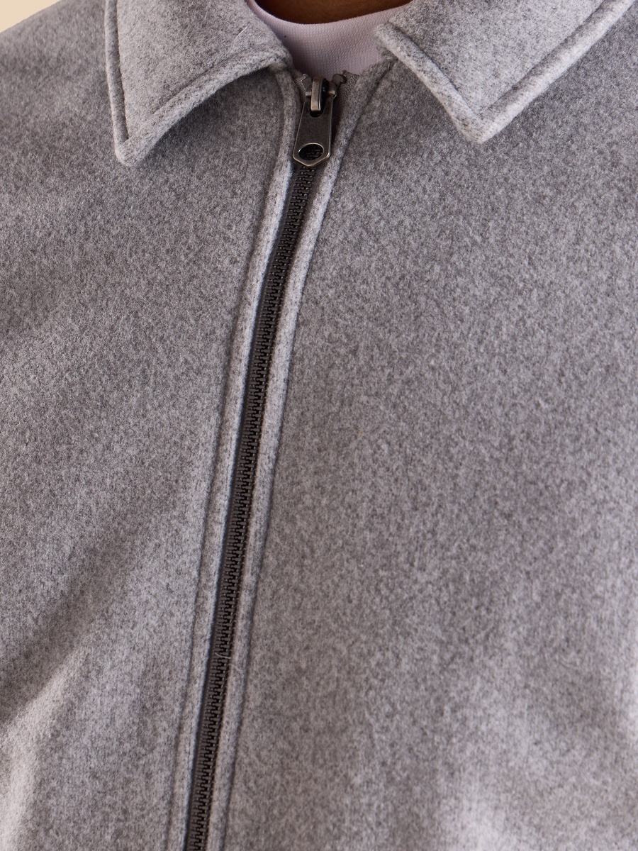Collared Felt Jacket