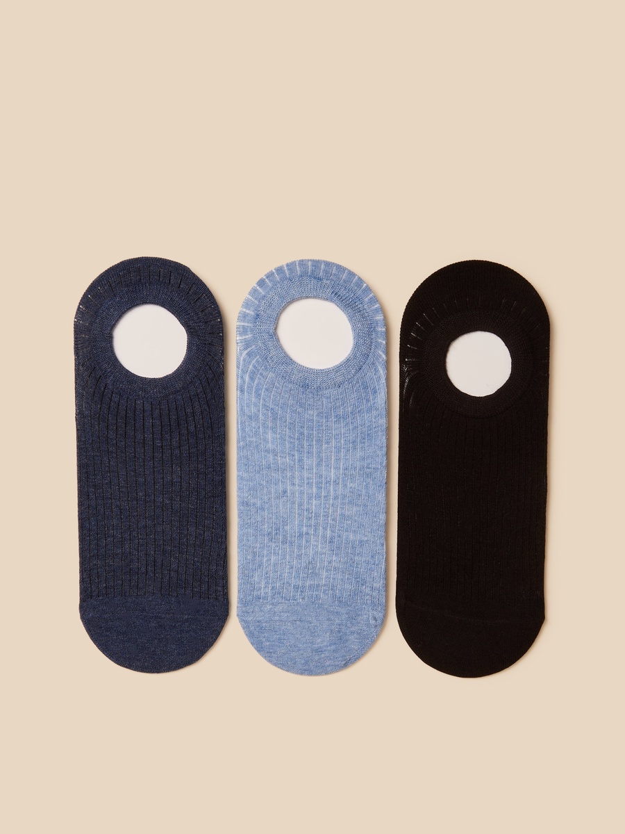 Pack of 3 - Textured Footies