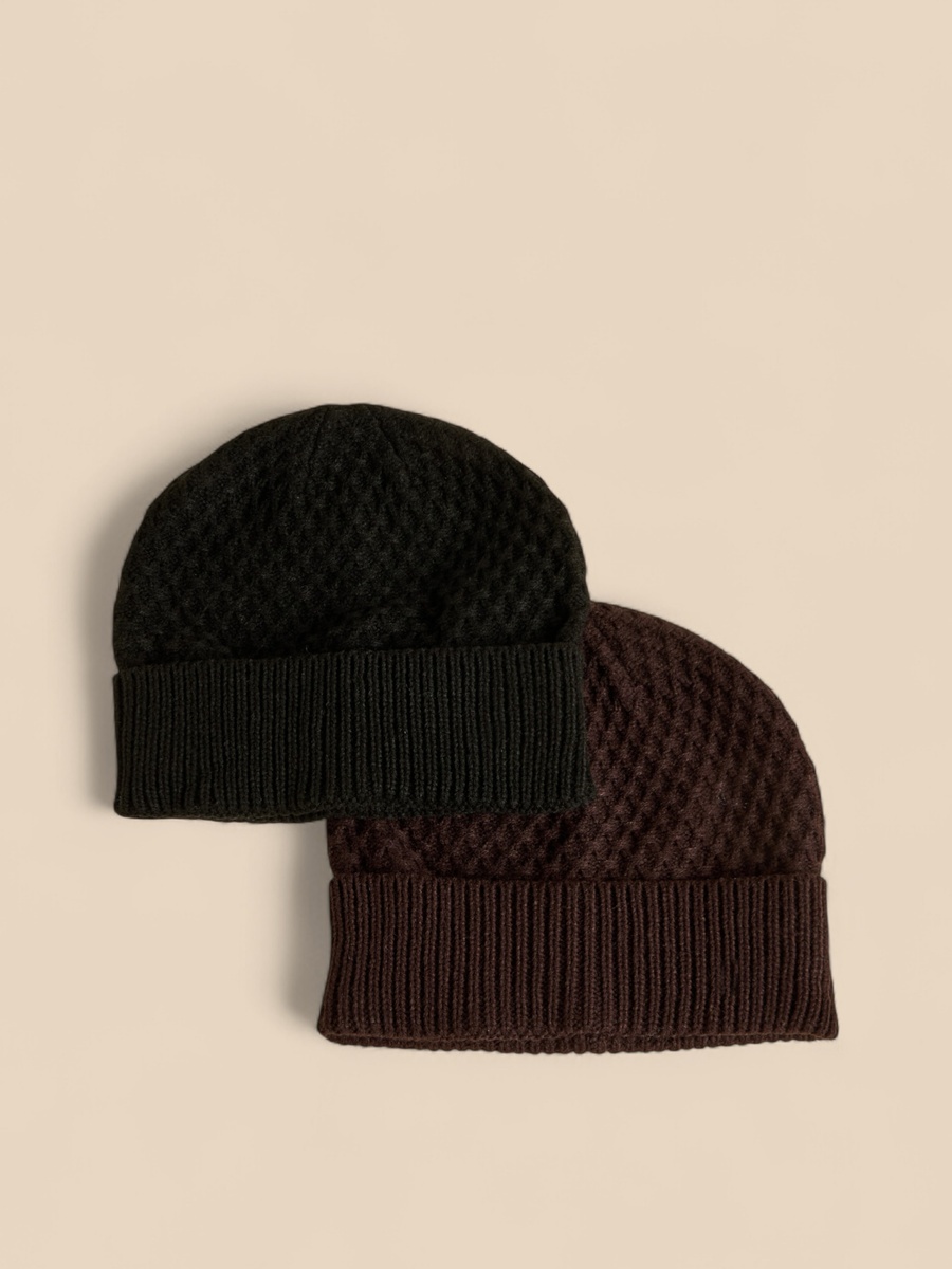 Pack of 2 - Textured Beanie