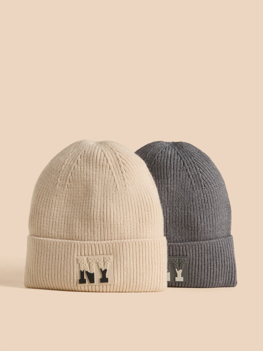 Pack of 2 - Textured Beanie