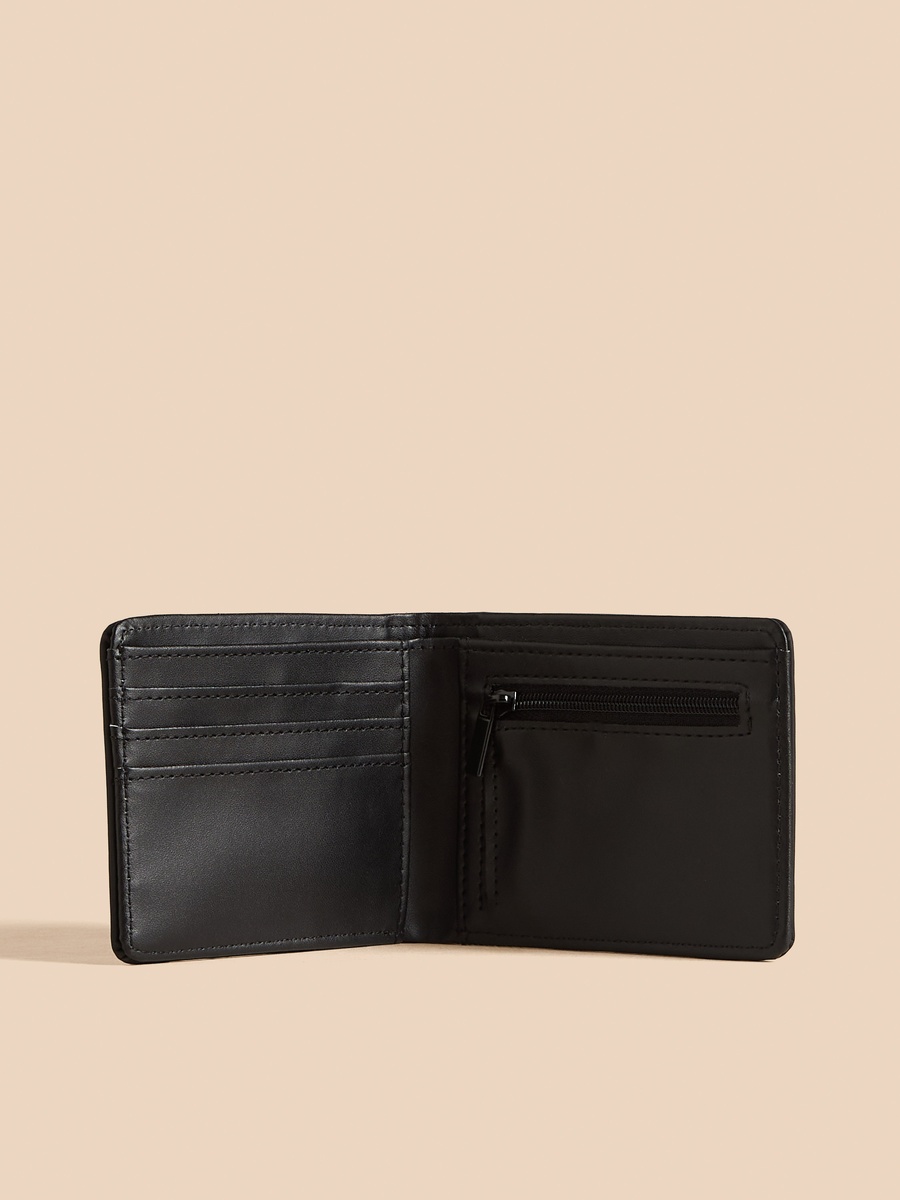 Textured Bi-Fold Wallet