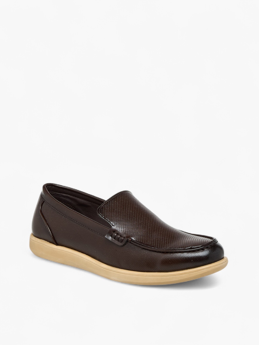 Textured Slip-On Loafers