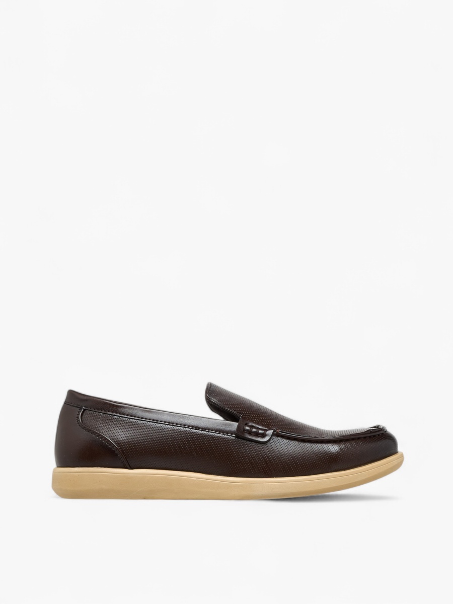 Textured Slip-On Loafers