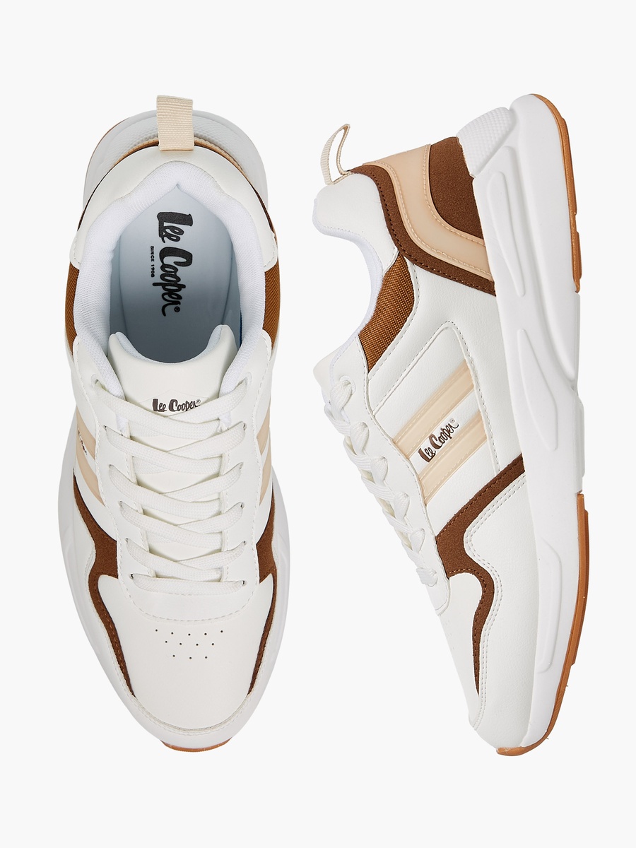Men Panelled Lace-Up Sneakers with Pull Tabs