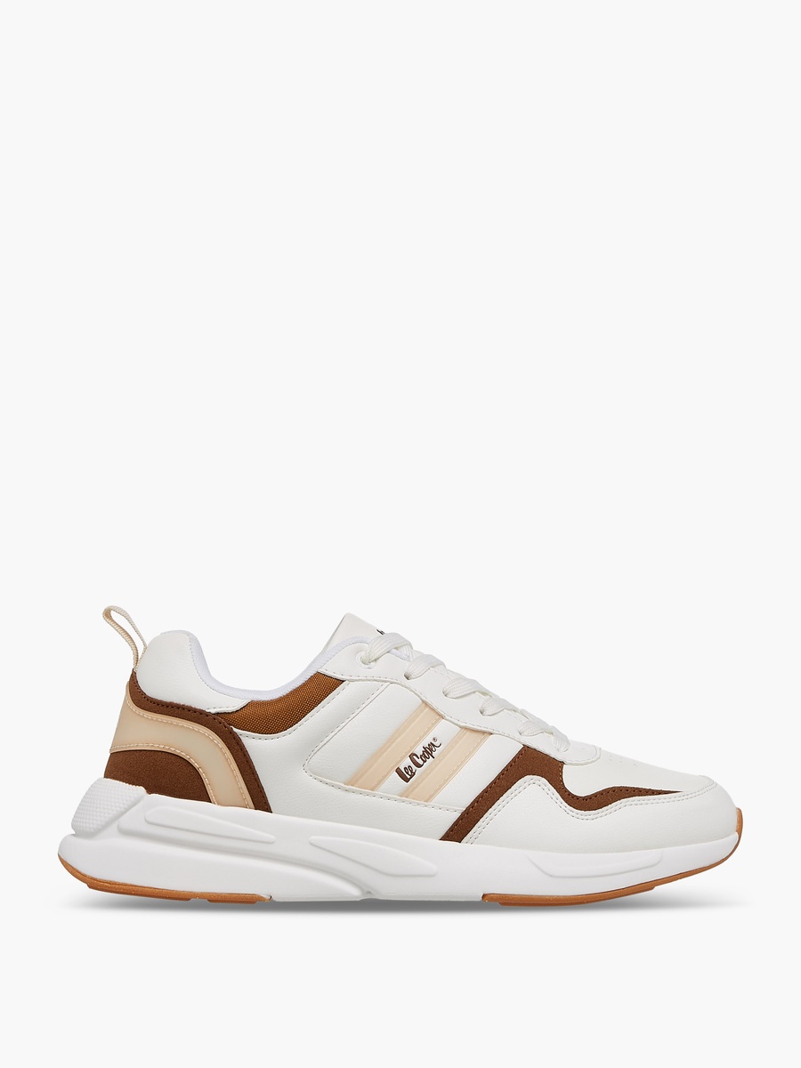 Men Panelled Lace-Up Sneakers with Pull Tabs