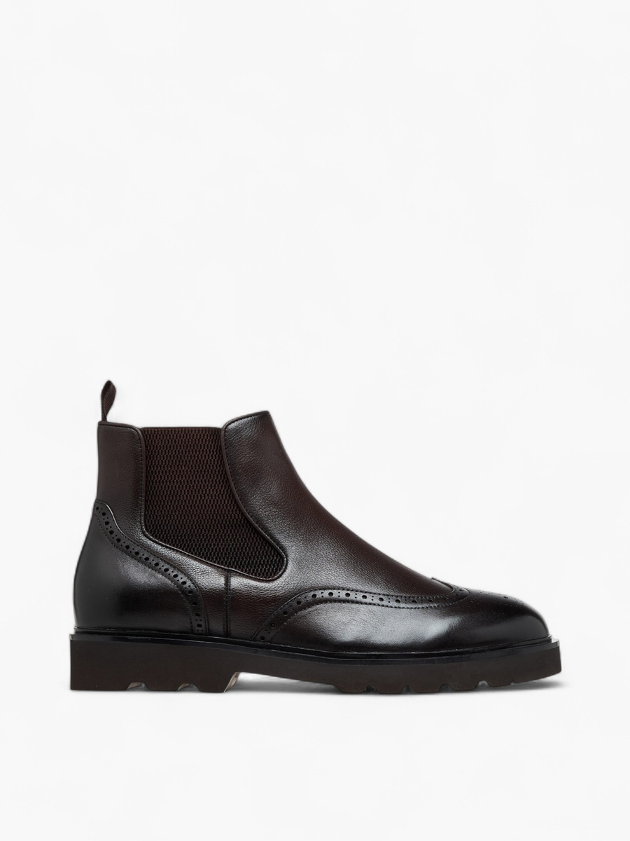 Men Solid Slip-On Chelsea Boots with Pull Tab