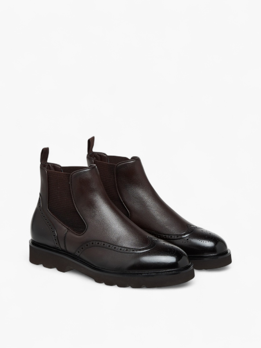 Men Solid Slip-On Chelsea Boots with Pull Tab
