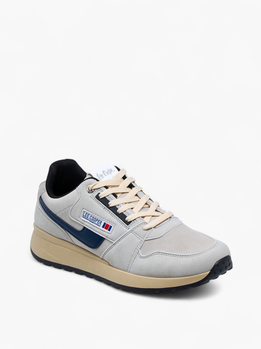 Men Panelled Lace-Up Sneakers
