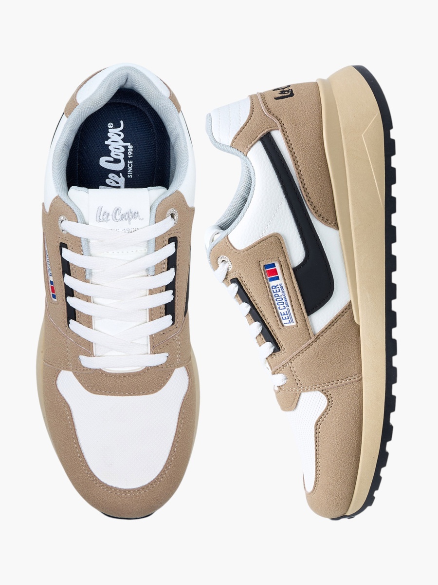 Men Panelled Lace-Up Sneakers