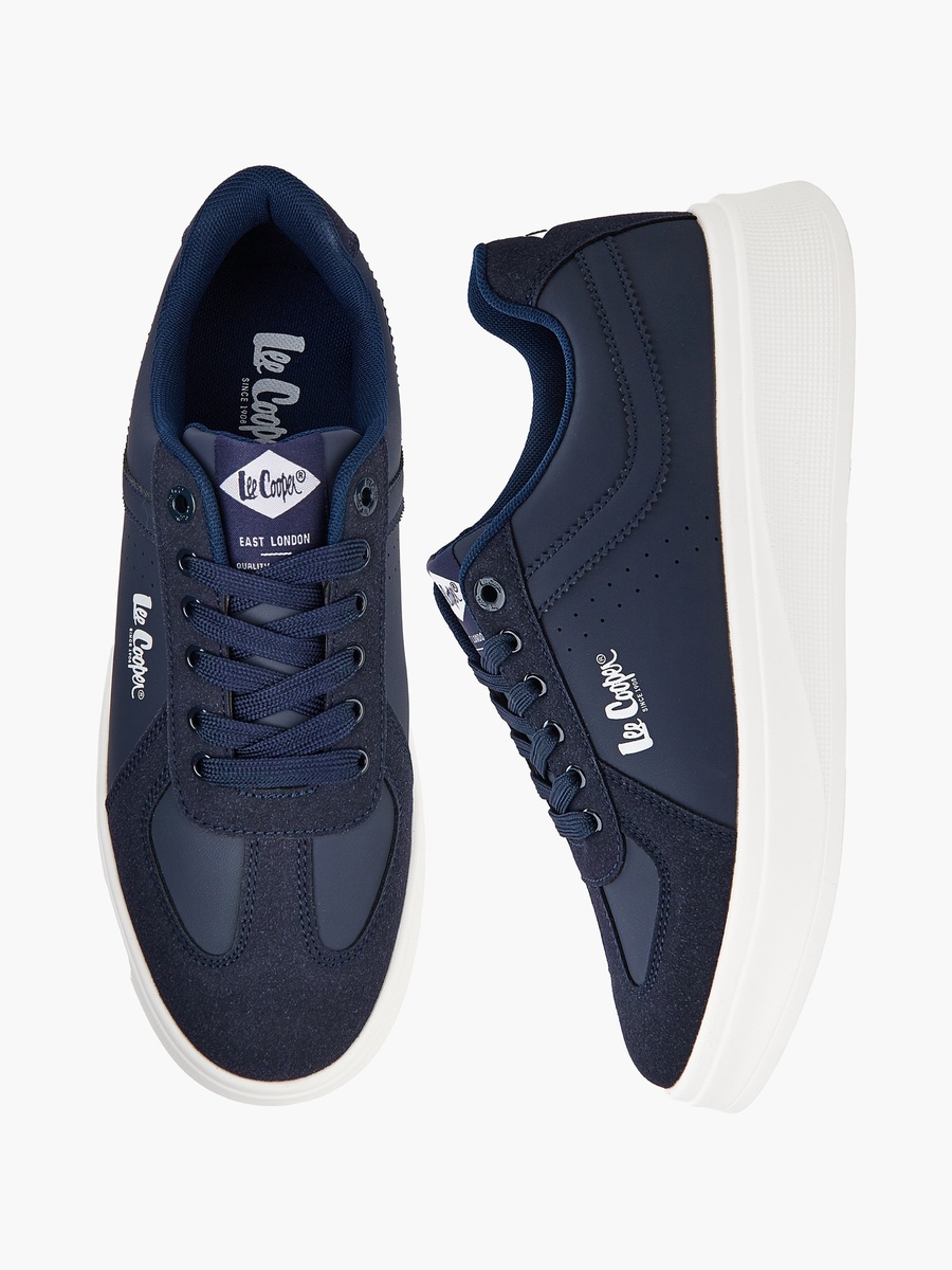 Men Panelled Lace-Up Sneakers