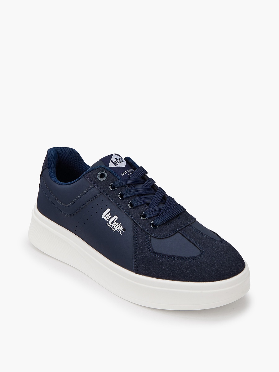 Men Panelled Lace-Up Sneakers
