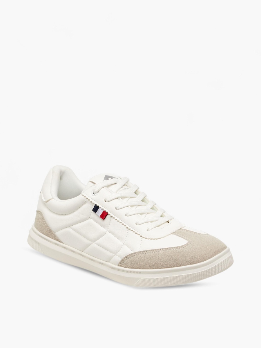 Men Solid Lace-Up Sneakers