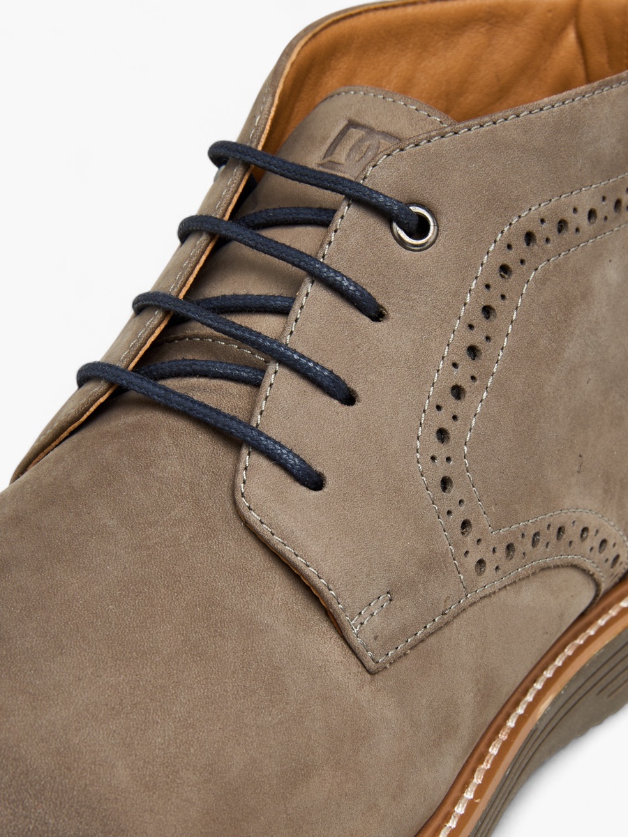 Men Solid Lace-Up Boots with Pull Tabs