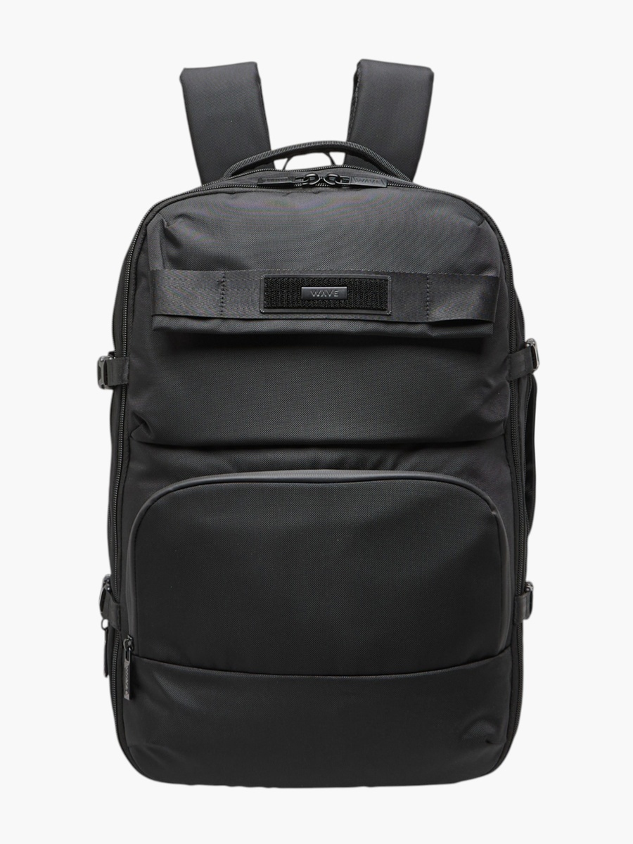 Solid Backpack with Adjustable Straps and Zip Closure