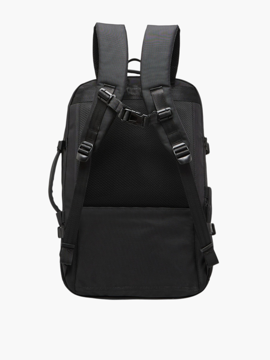 Solid Backpack with Adjustable Straps and Zip Closure
