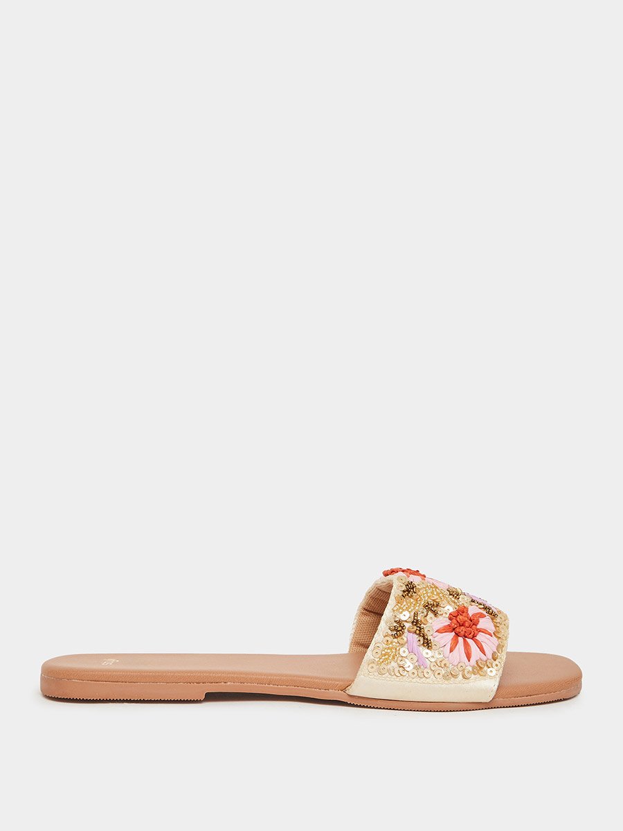 Women Embellished Flat Sandals
