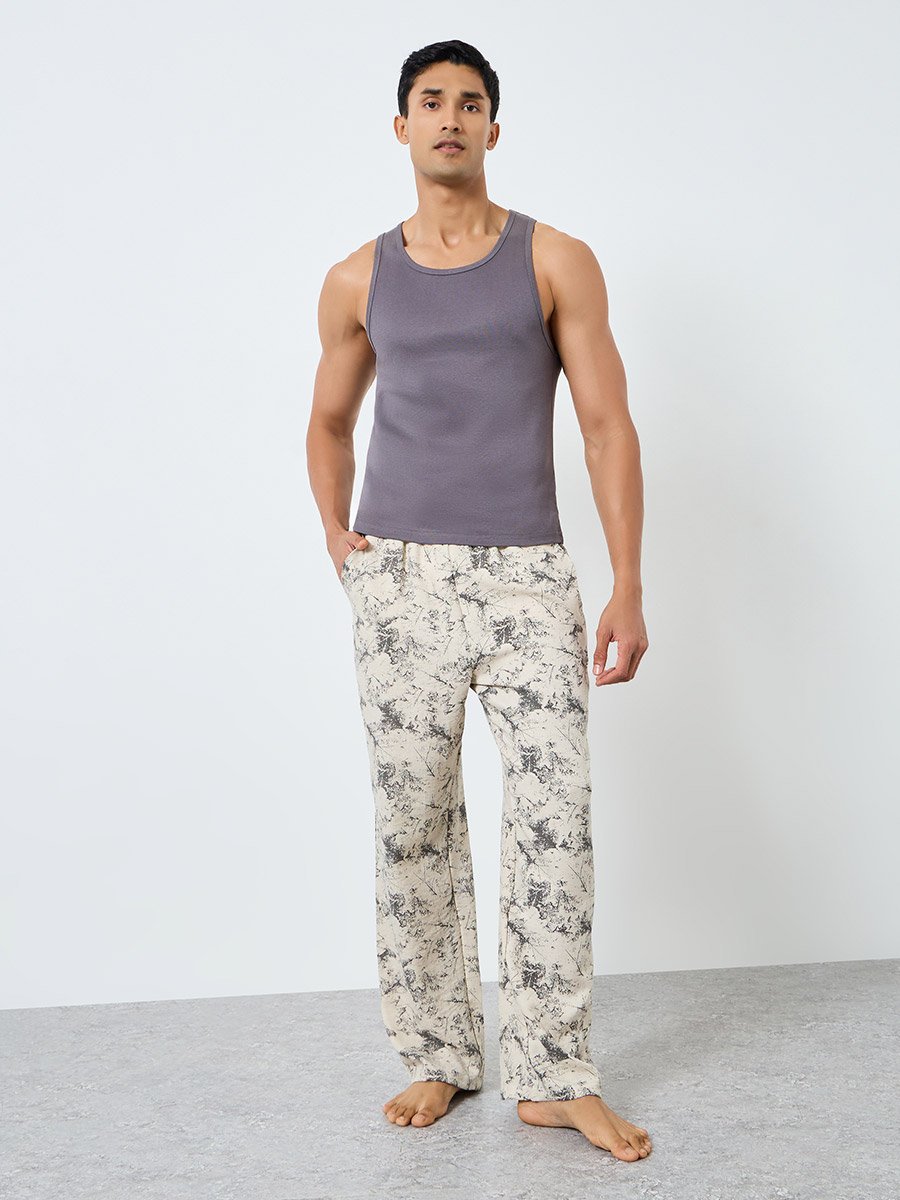 Men Relaxed Fit Printed Pyjama