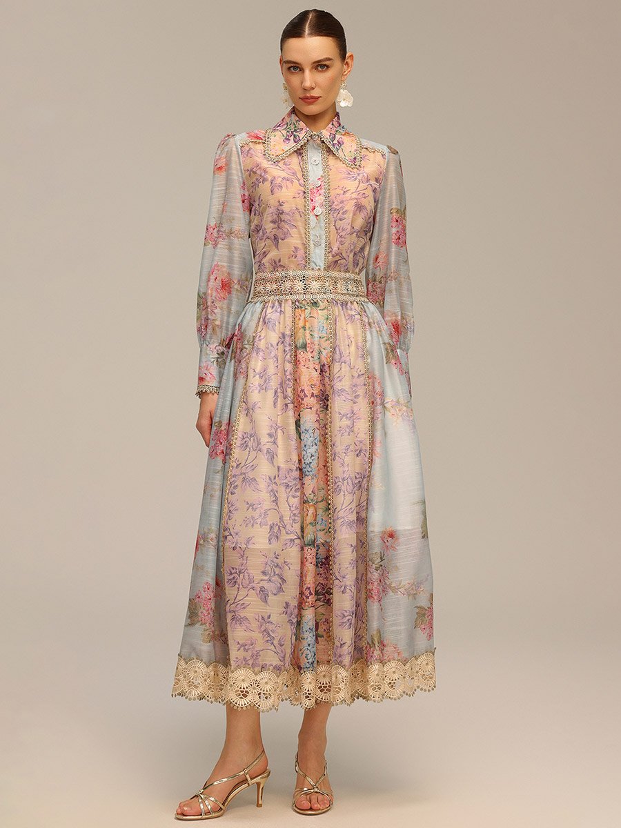 Women Floral Print Top and Maxi Skirt Co-Ords
