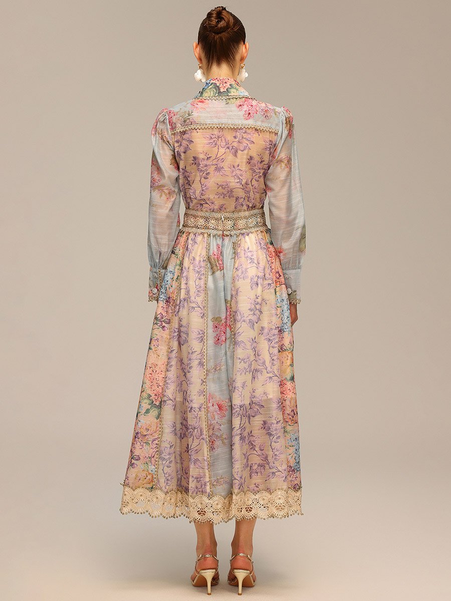 Women Floral Print Top and Maxi Skirt Co-Ords