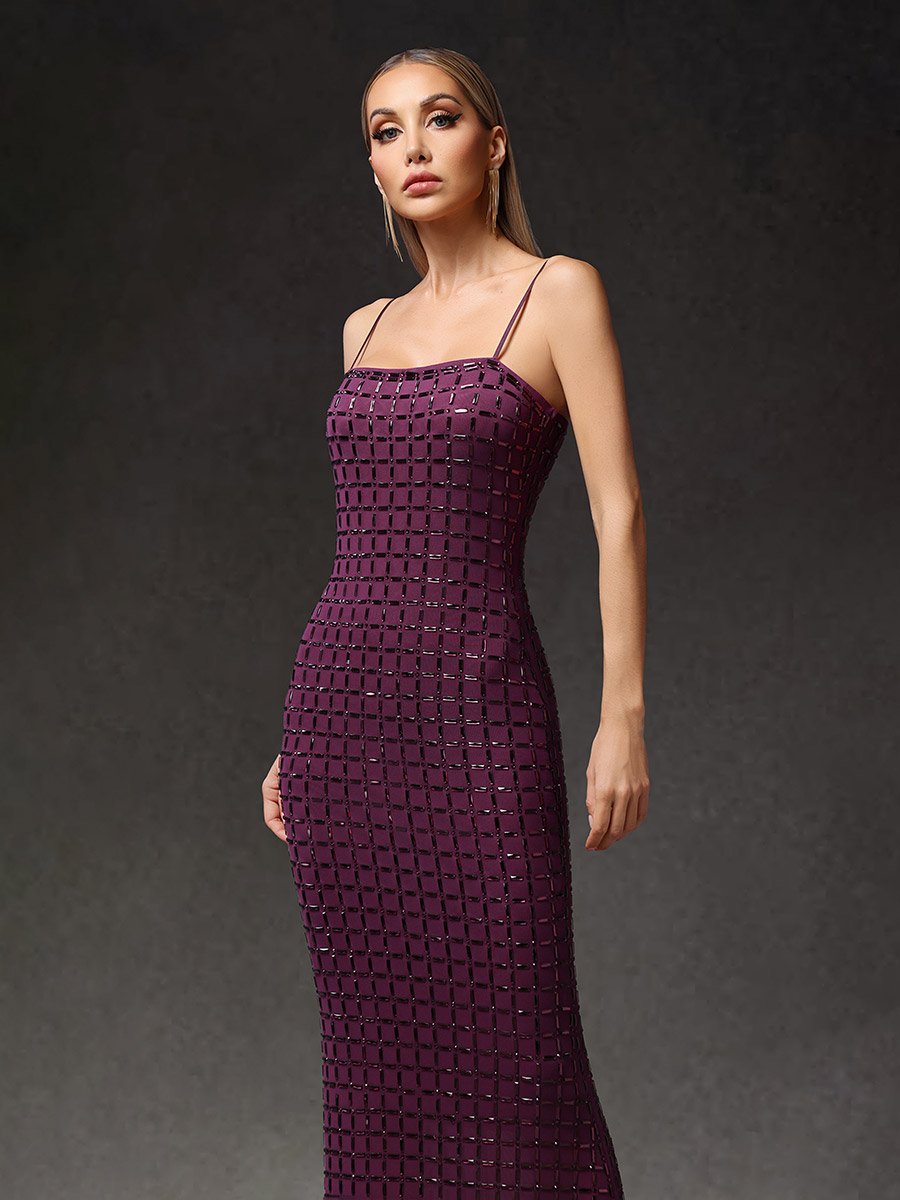 Women Embellished Party Maxi Dress