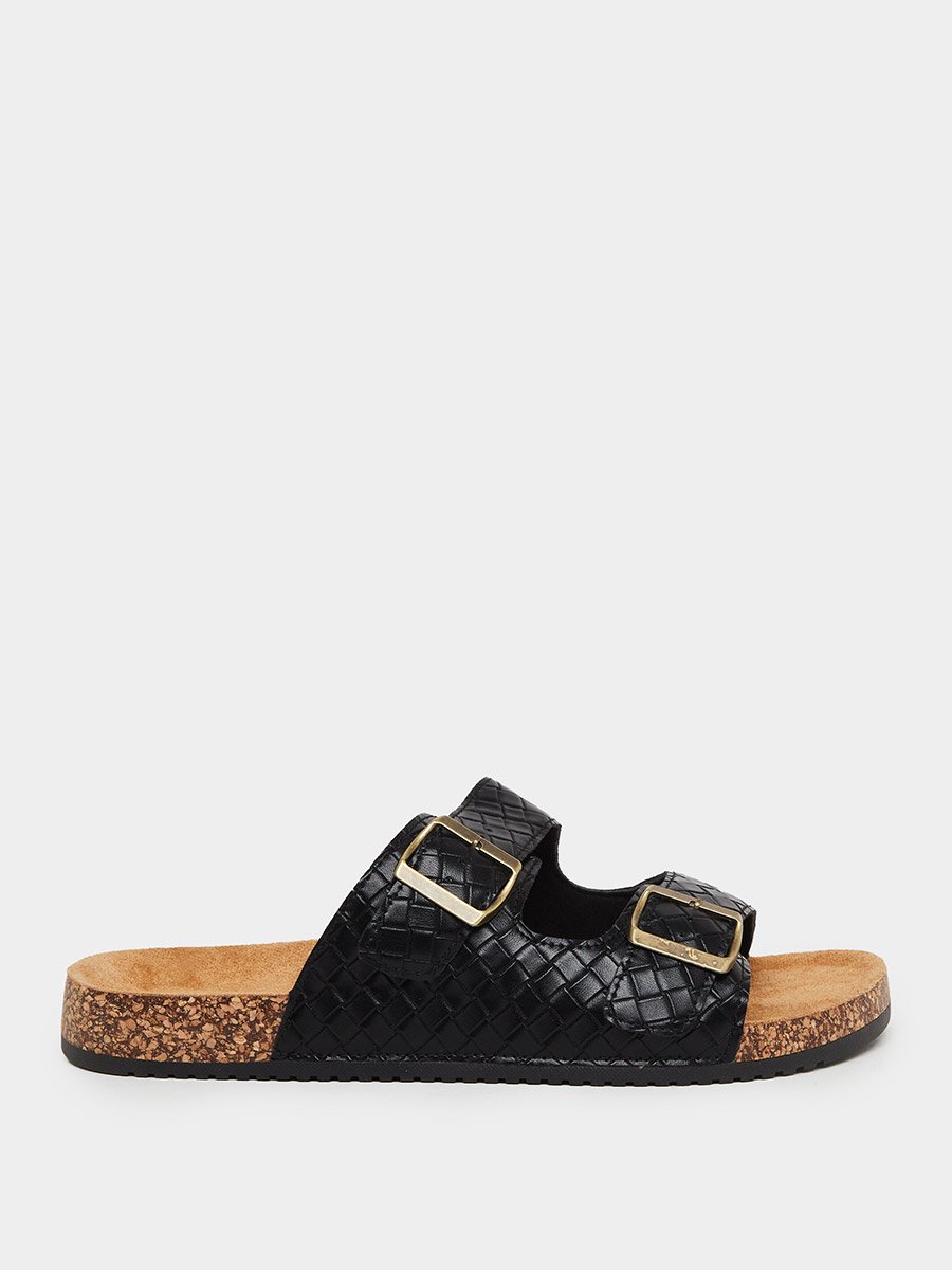 Men Dual-Strap Buckle Detail Sandals