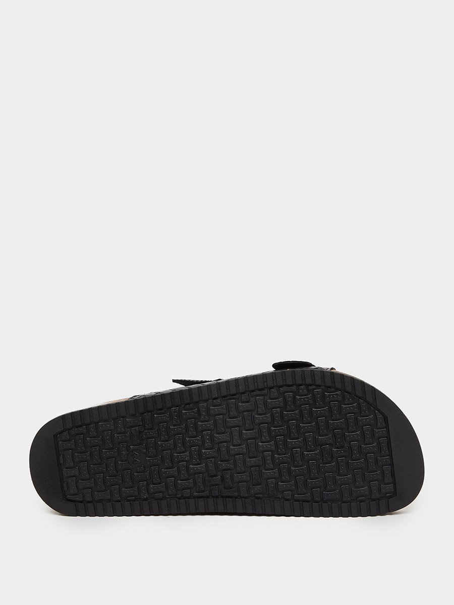 Men Dual-Strap Buckle Detail Sandals