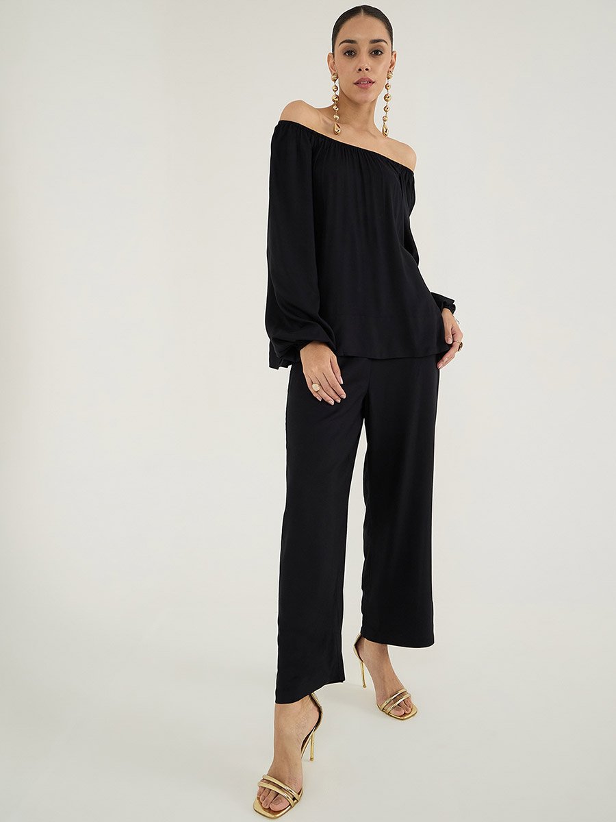 Women Off Shoulder Top and Pants Co-Ords