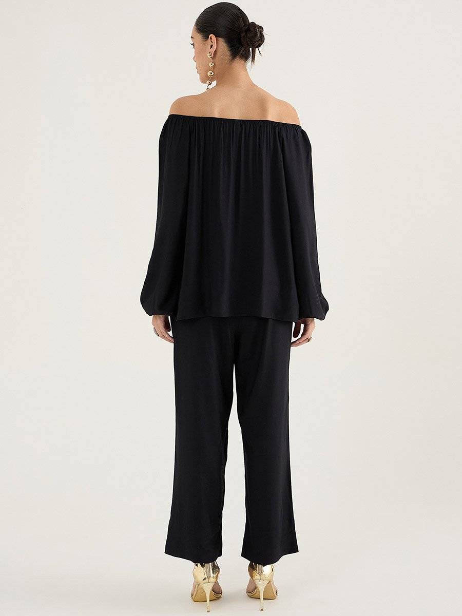 Women Off Shoulder Top and Pants Co-Ords