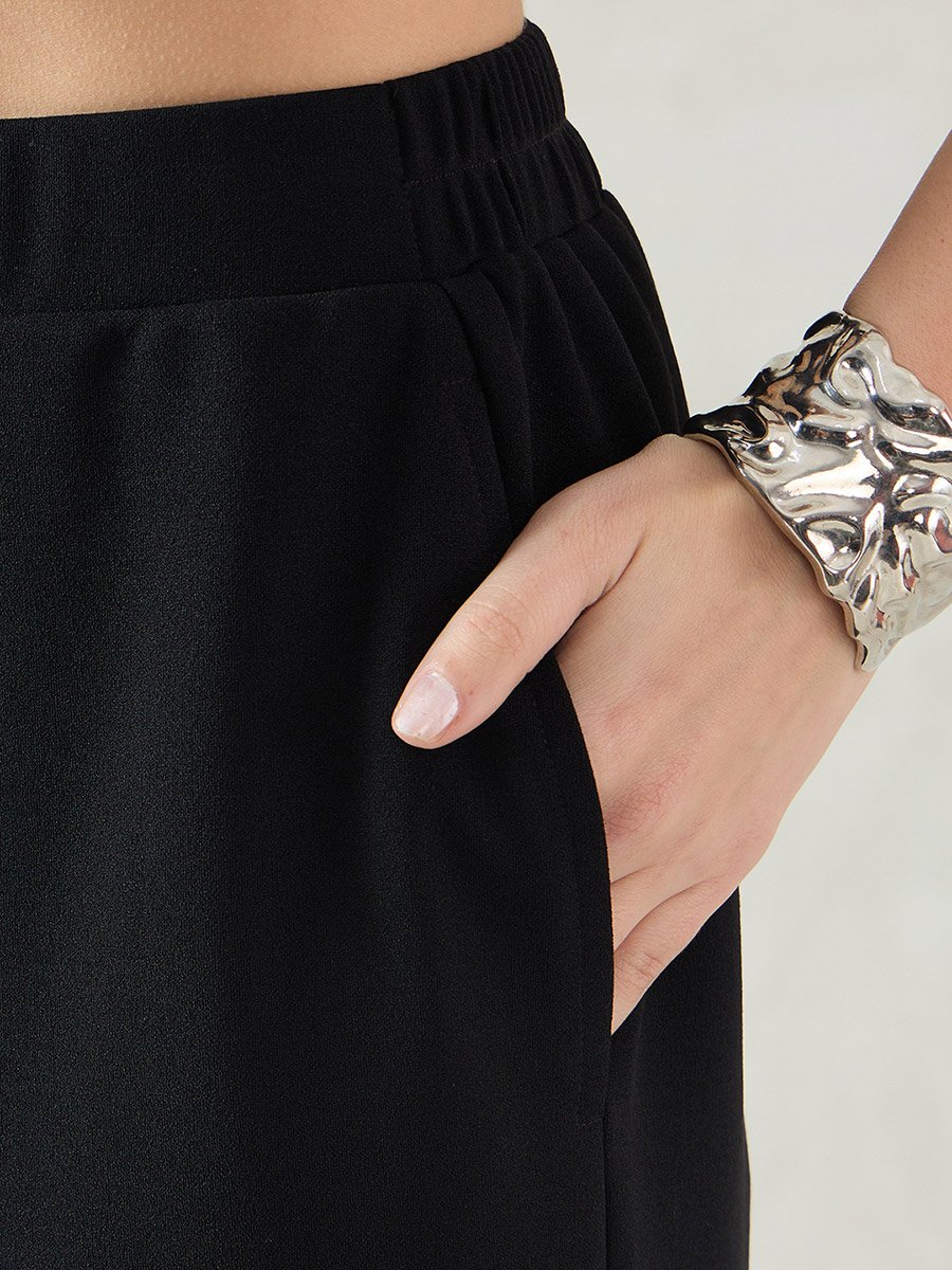 Women Bandeau Peplum Top and Trousers Co-Ords