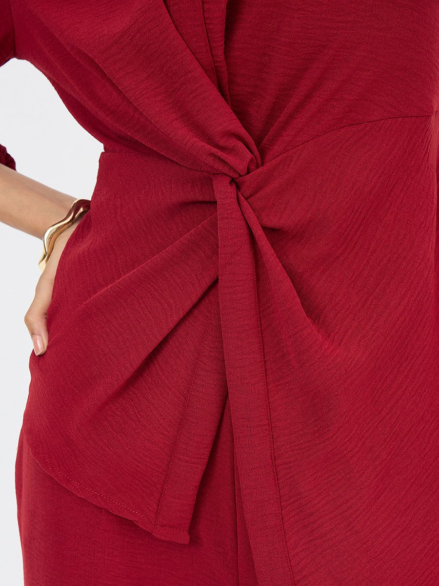 Women Front Twist Top and Trousers Co-Ords