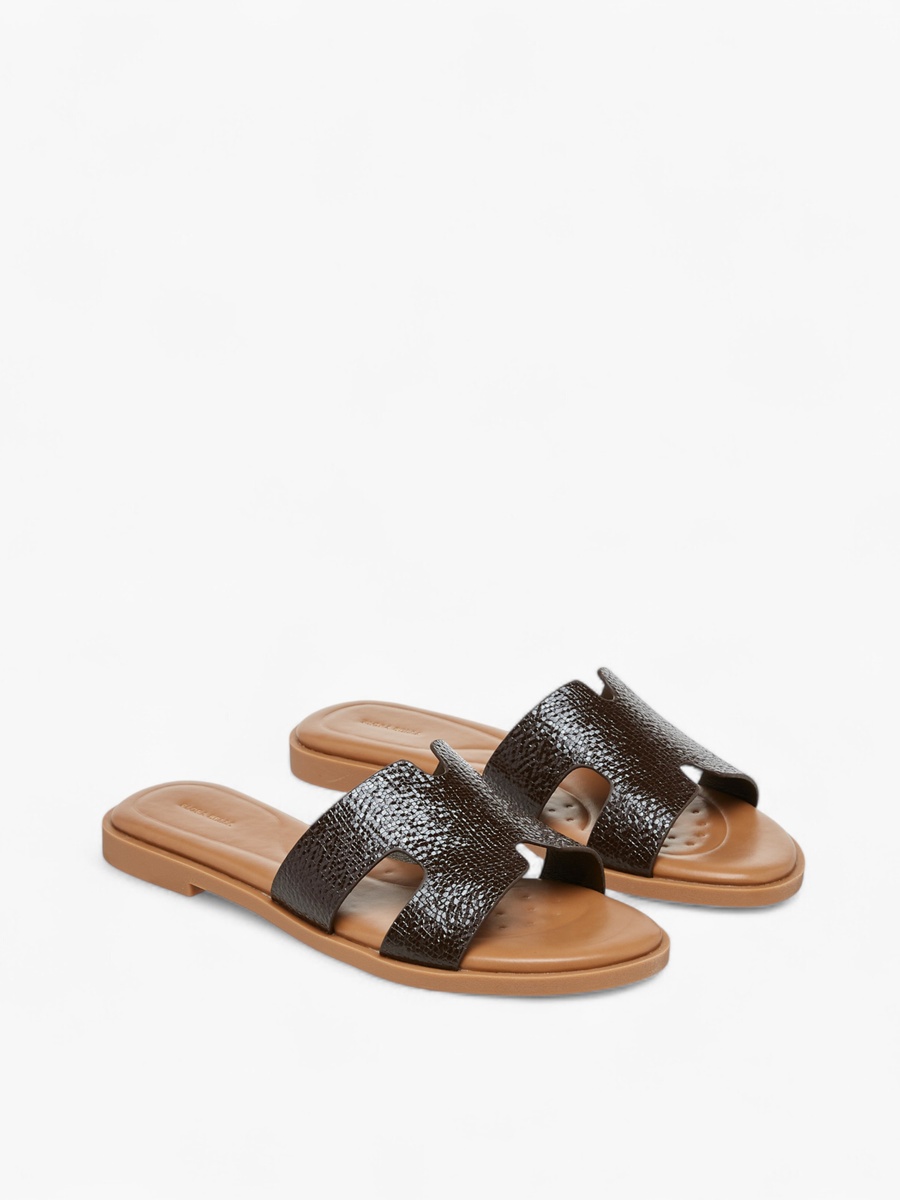 Textured Slip-On Sandals
