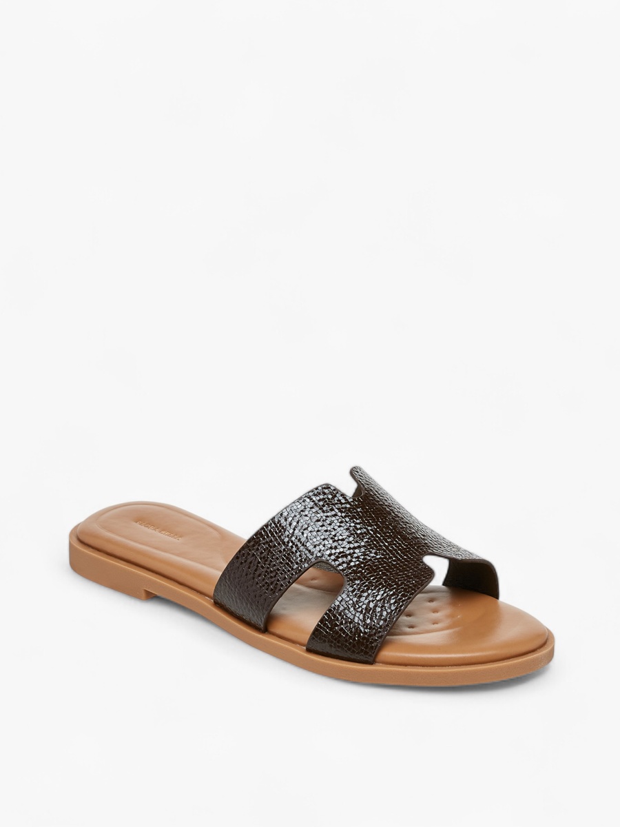 Textured Slip-On Sandals