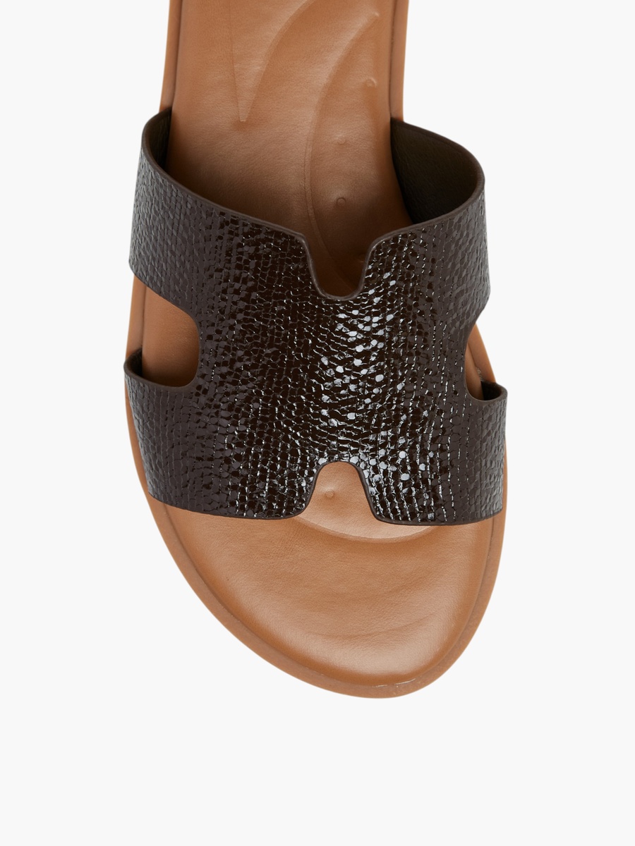 Textured Slip-On Sandals