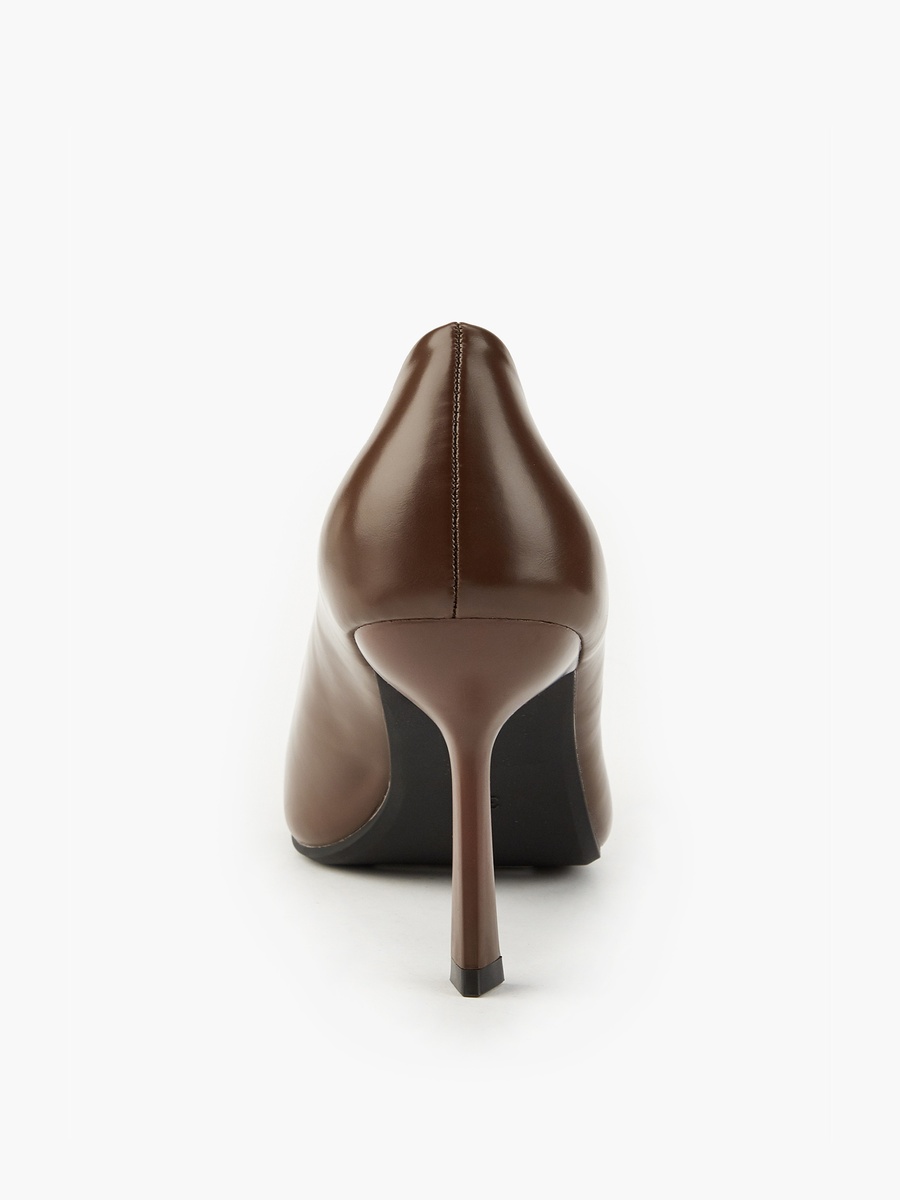 Metallic Accent Pointed Toe Pumps with Stiletto Heels