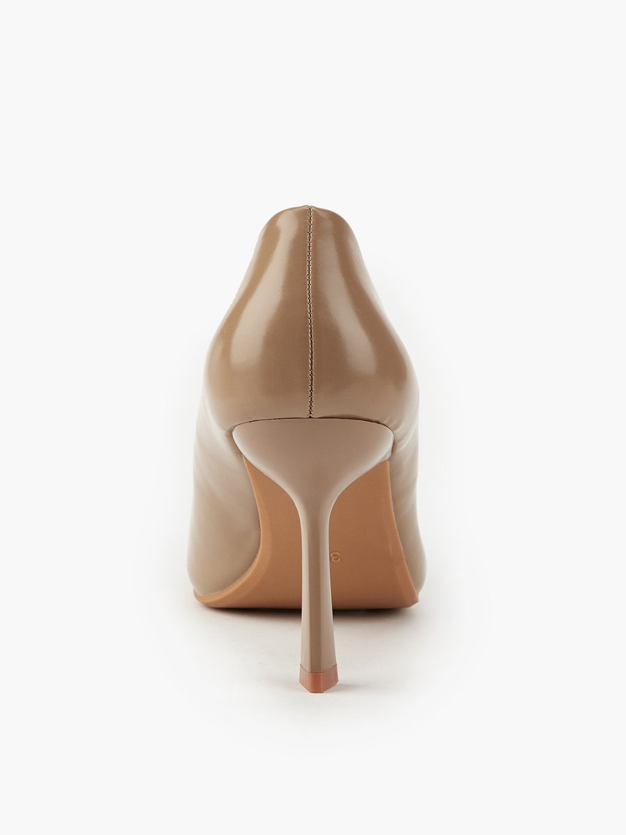 Metallic Accent Pointed Toe Pumps with Stiletto Heels