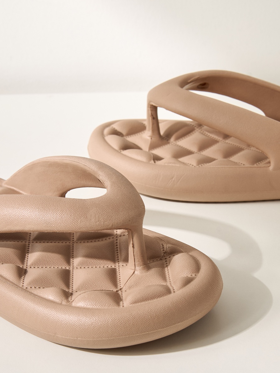 Quilted Thong Slippers