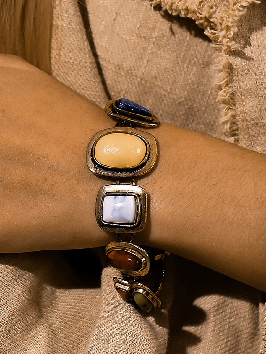 Gemstone Charm Bracelet