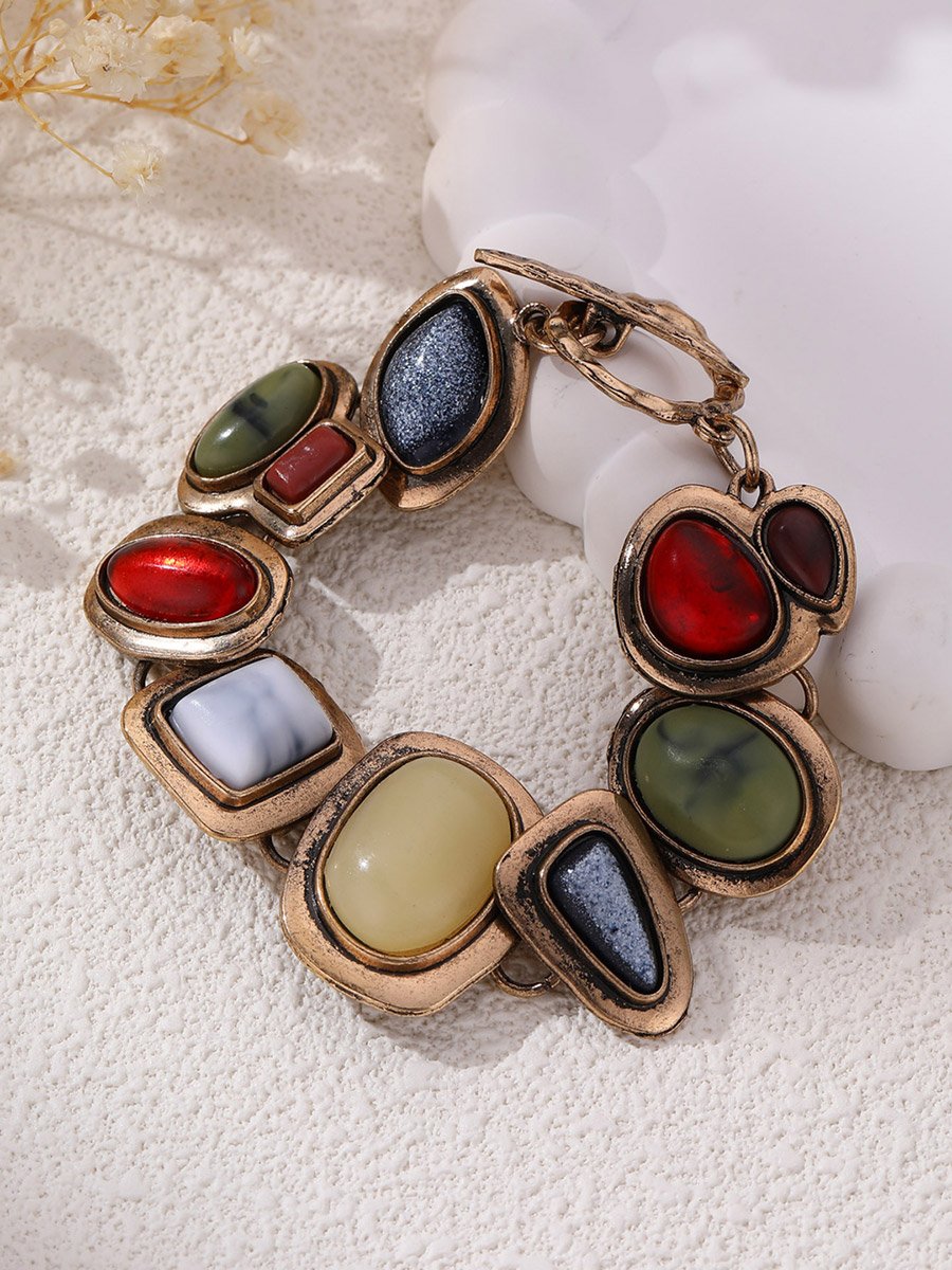 Gemstone Charm Bracelet