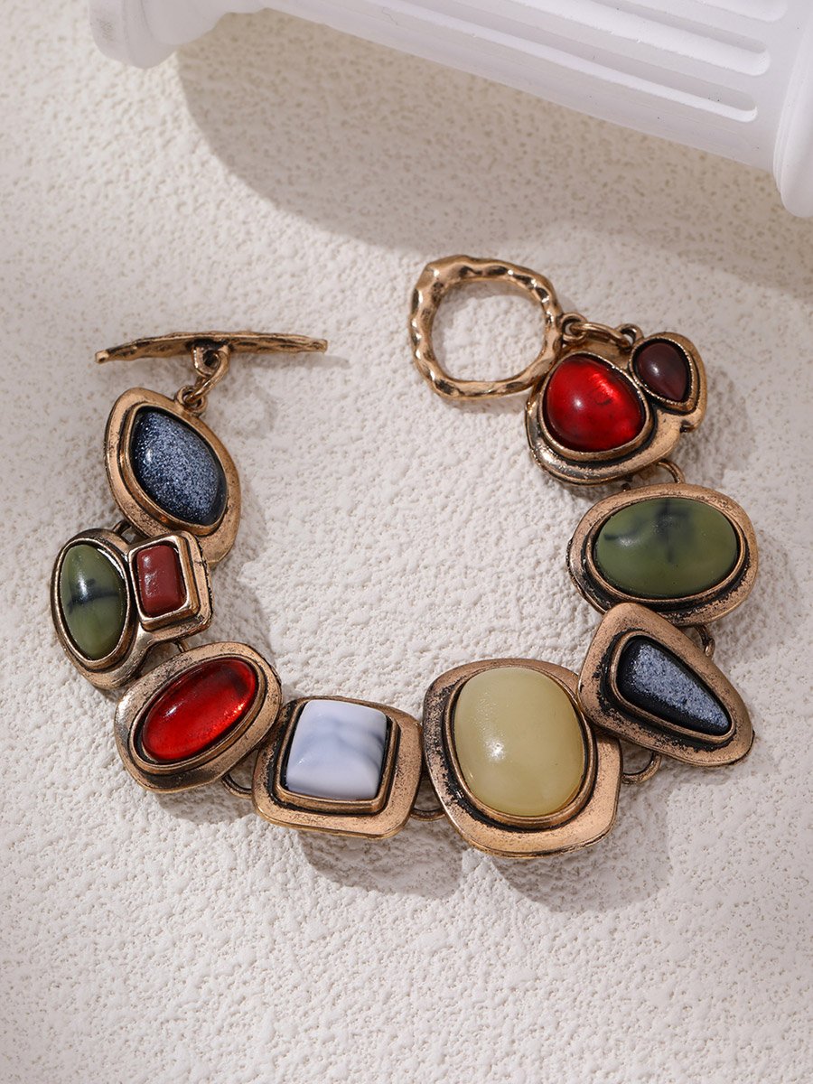 Gemstone Charm Bracelet