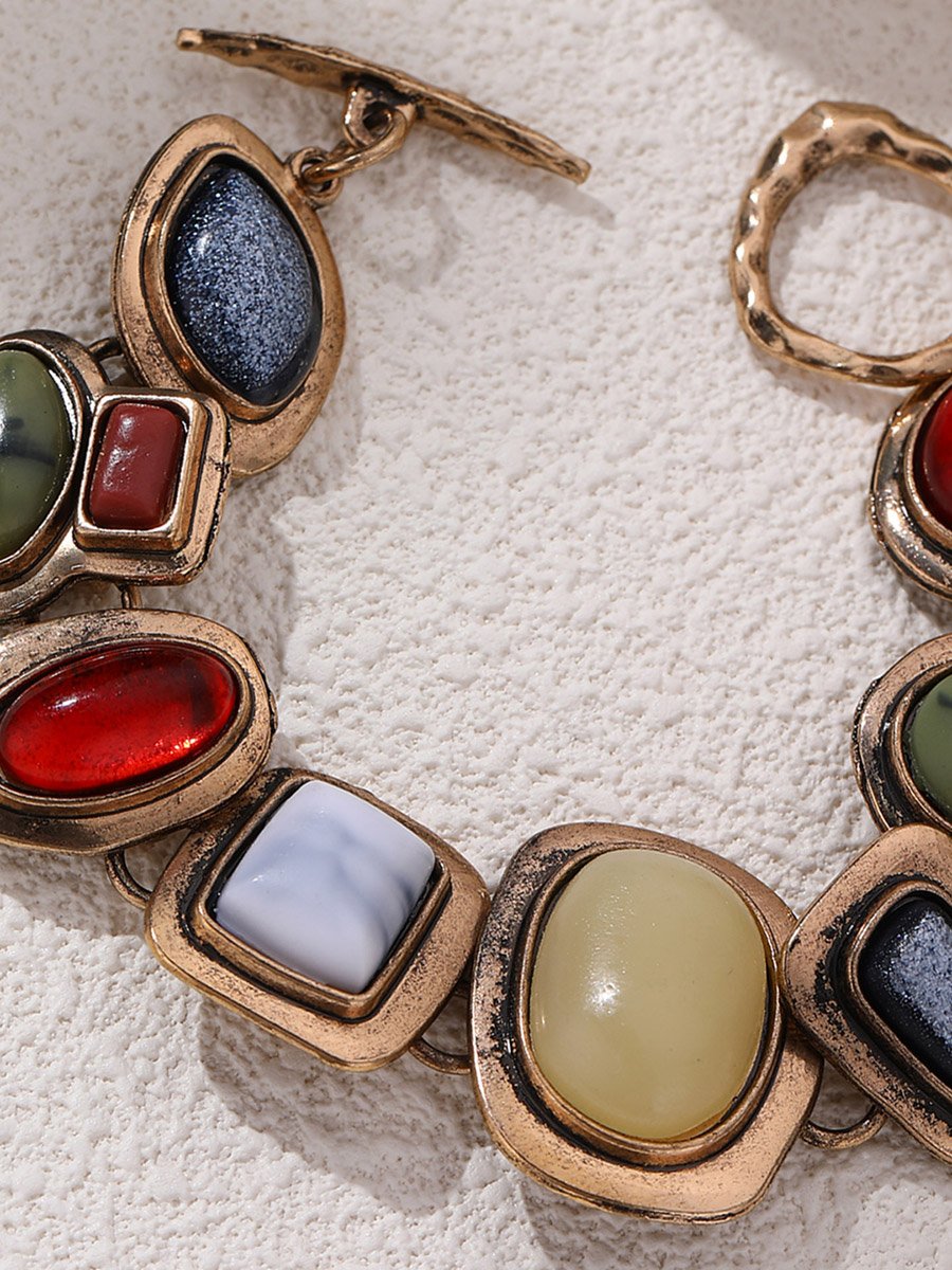 Gemstone Charm Bracelet